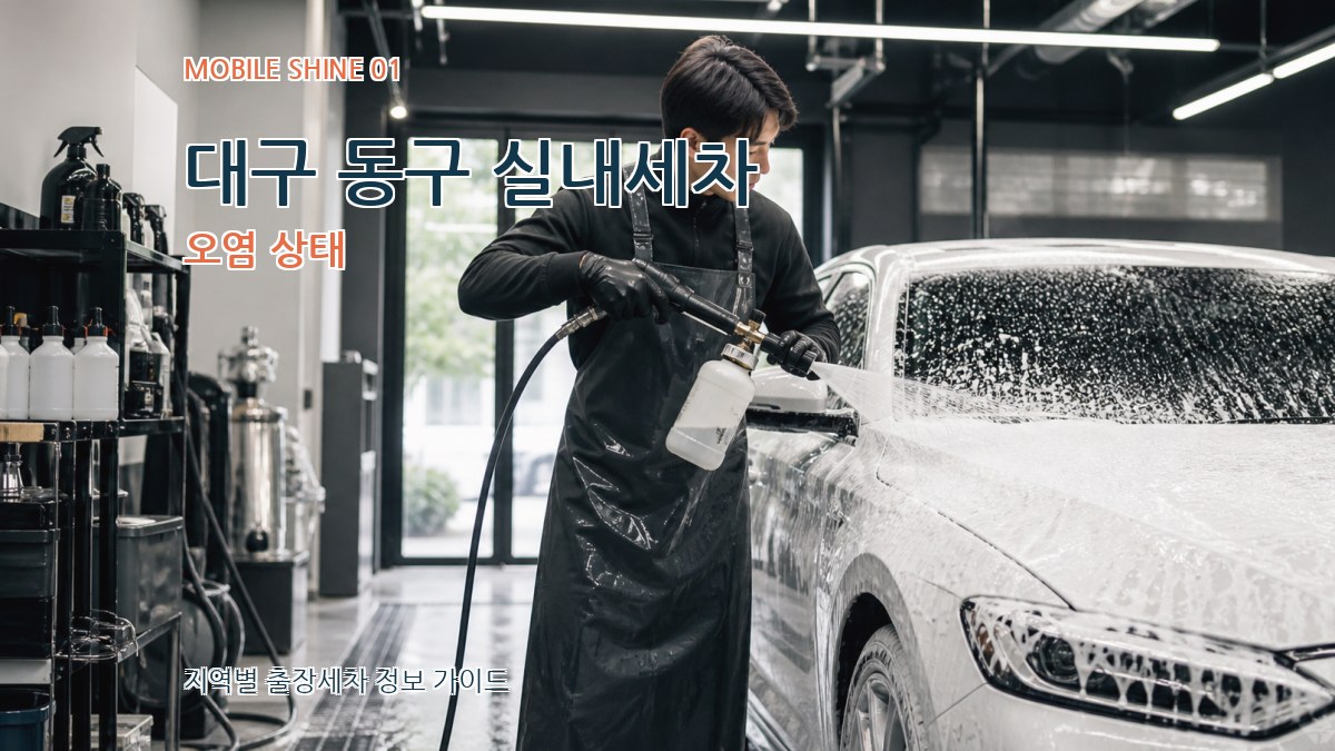 대구 동구 실내세차