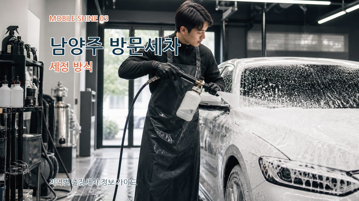 남양주 방문세차 세정 방식