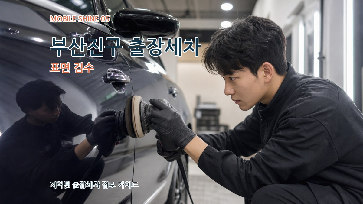 부산진구 출장세차 표면 검수