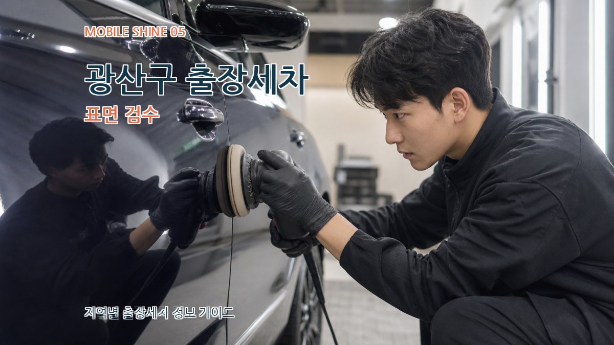 광산구 출장세차 표면 검수