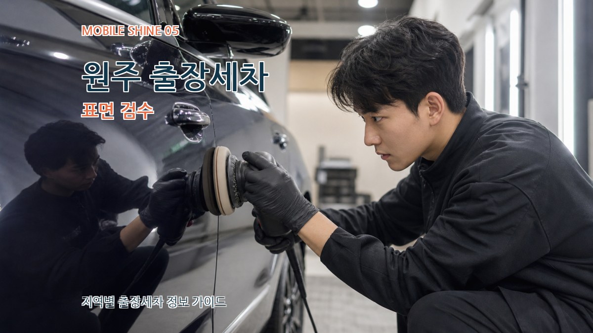 원주 출장세차 표면 검수