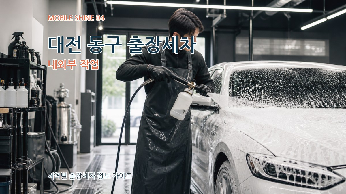 대전 동구 출장세차 내외부 작업