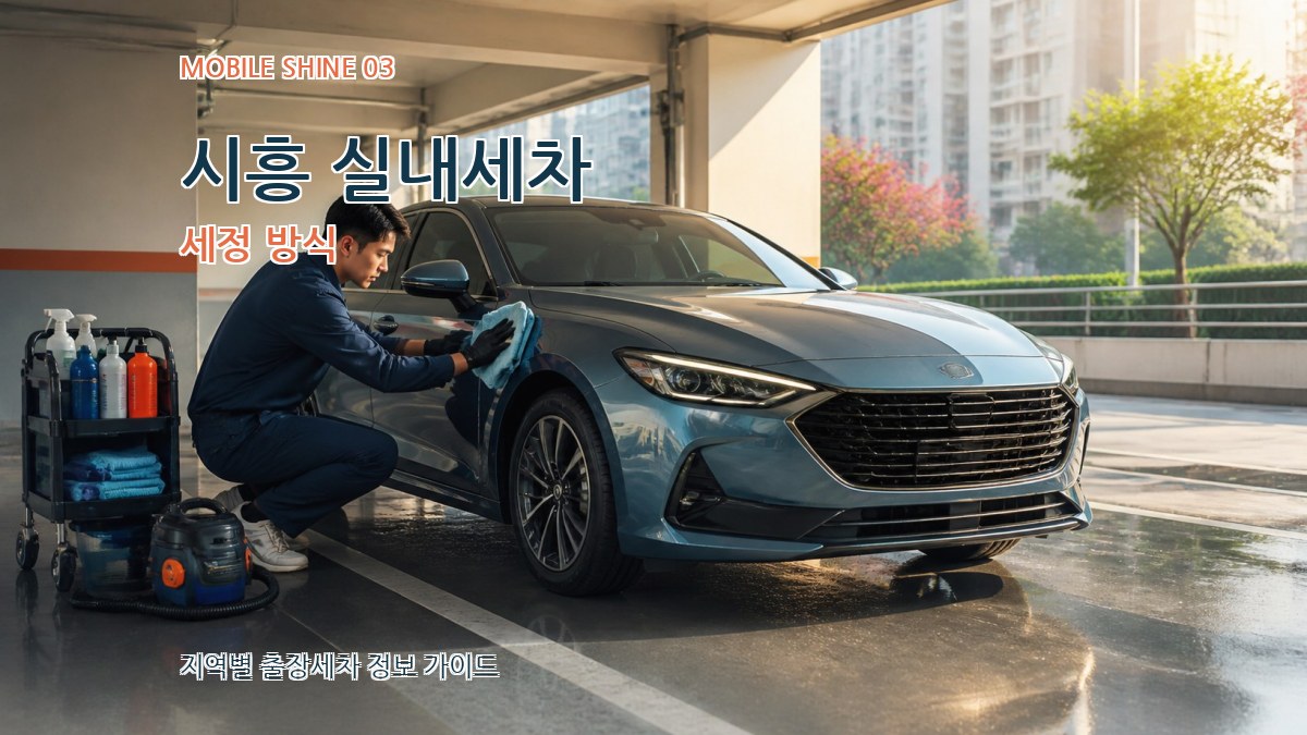 시흥 실내세차 세정 방식