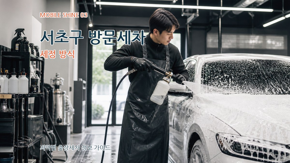 서초구 방문세차 세정 방식