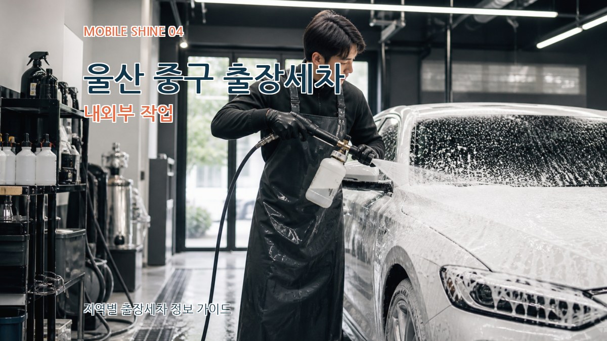 울산 중구 출장세차 내외부 작업