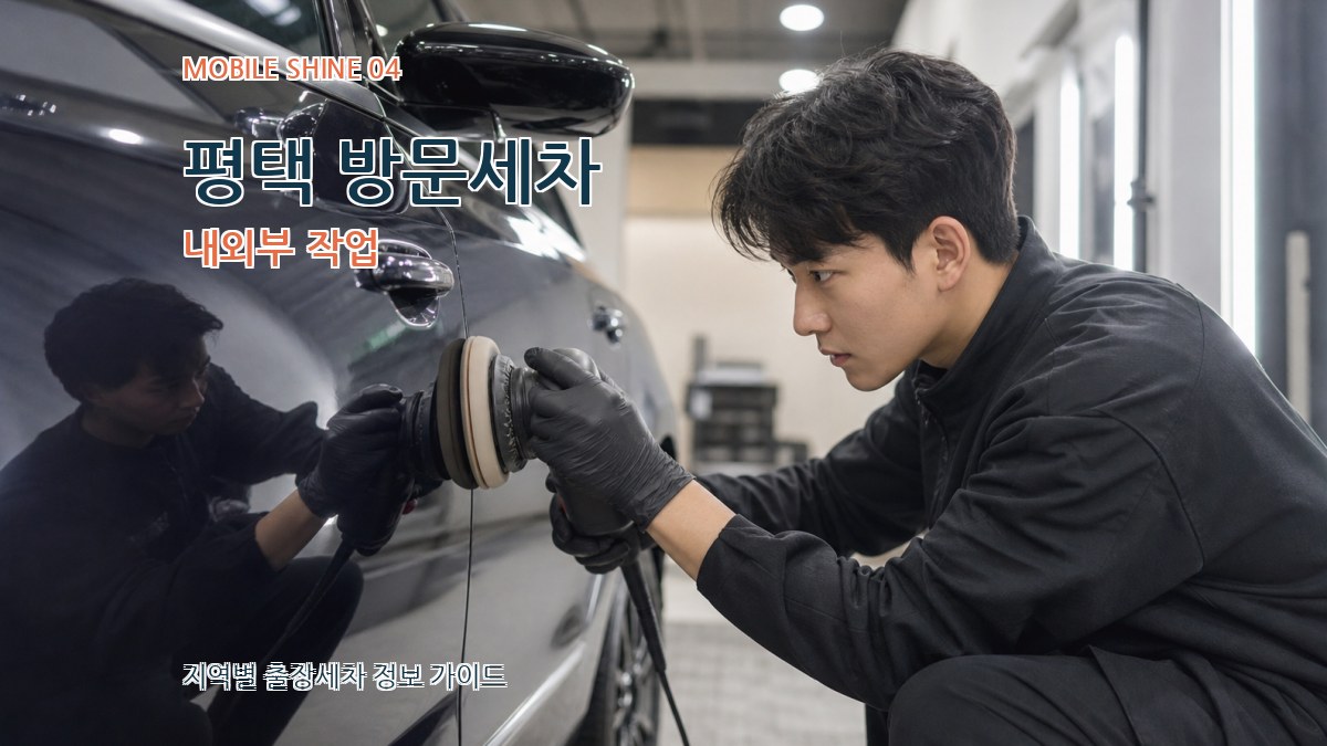 평택 방문세차 내외부 작업