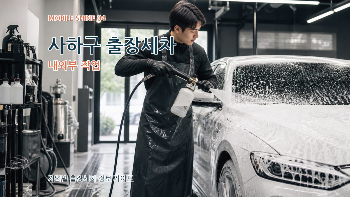 사하구 출장세차 내외부 작업