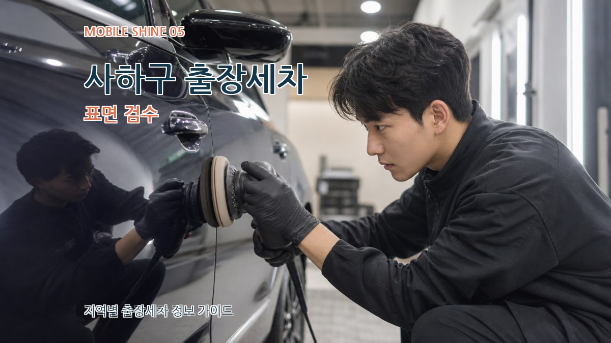 사하구 출장세차 표면 검수