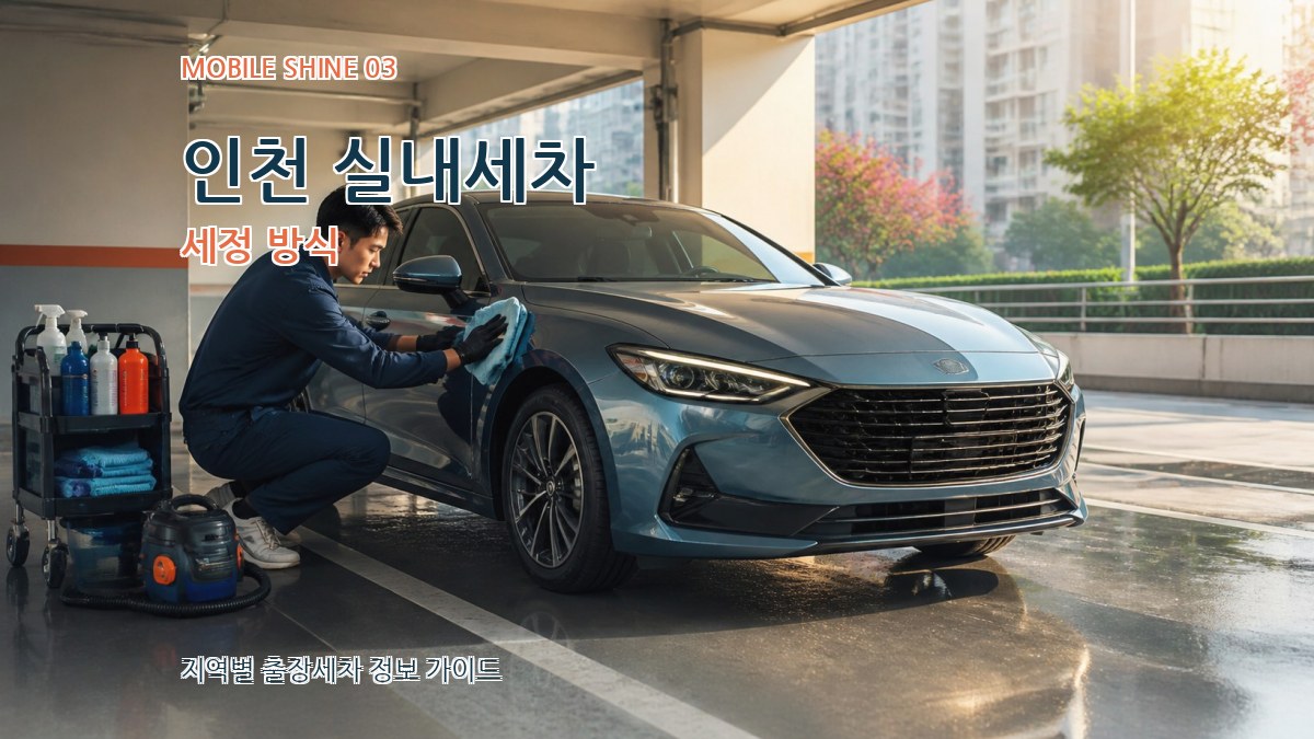 인천 실내세차 세정 방식
