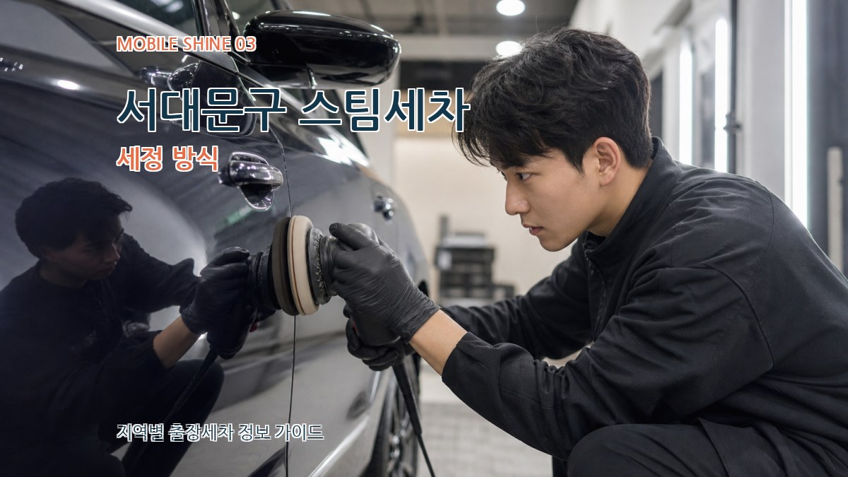 서대문구 스팀세차 세정 방식