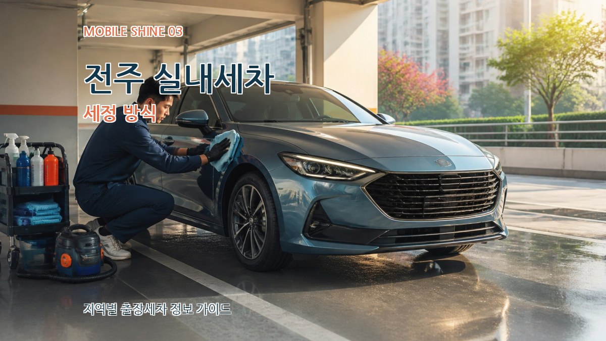 전주 실내세차 세정 방식
