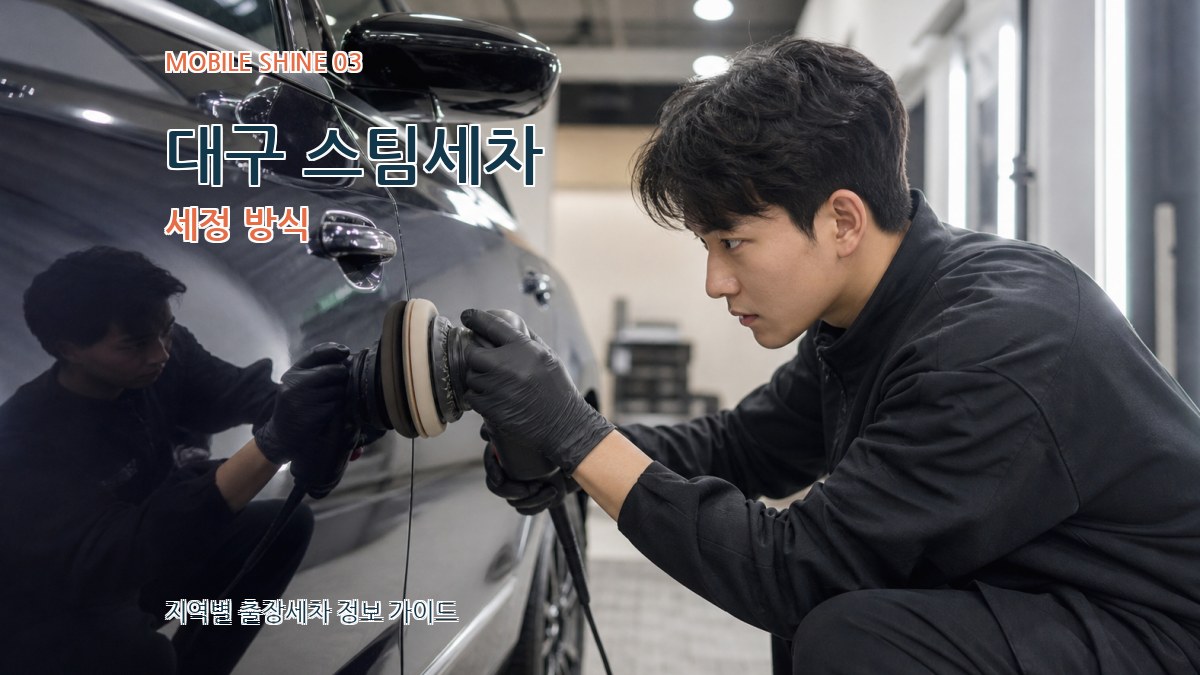 대구 스팀세차 세정 방식