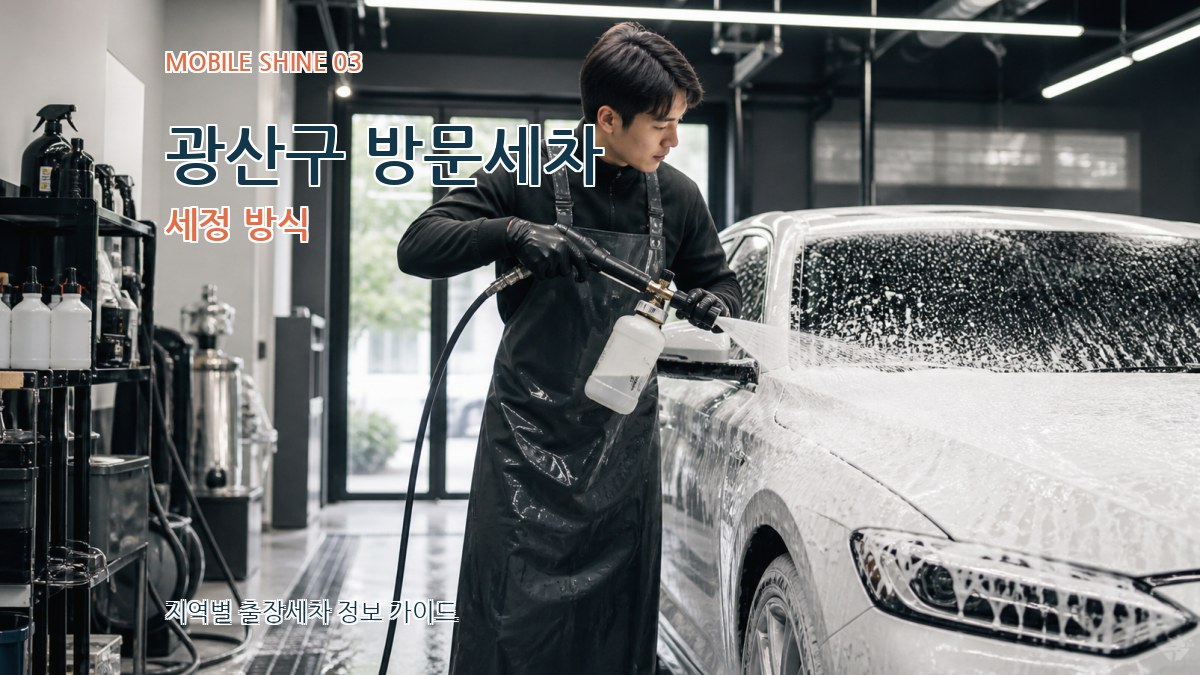 광산구 방문세차 세정 방식