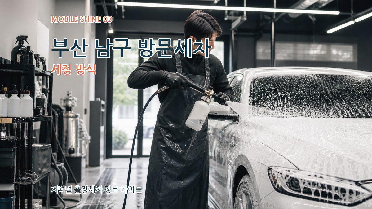 부산 남구 방문세차 세정 방식
