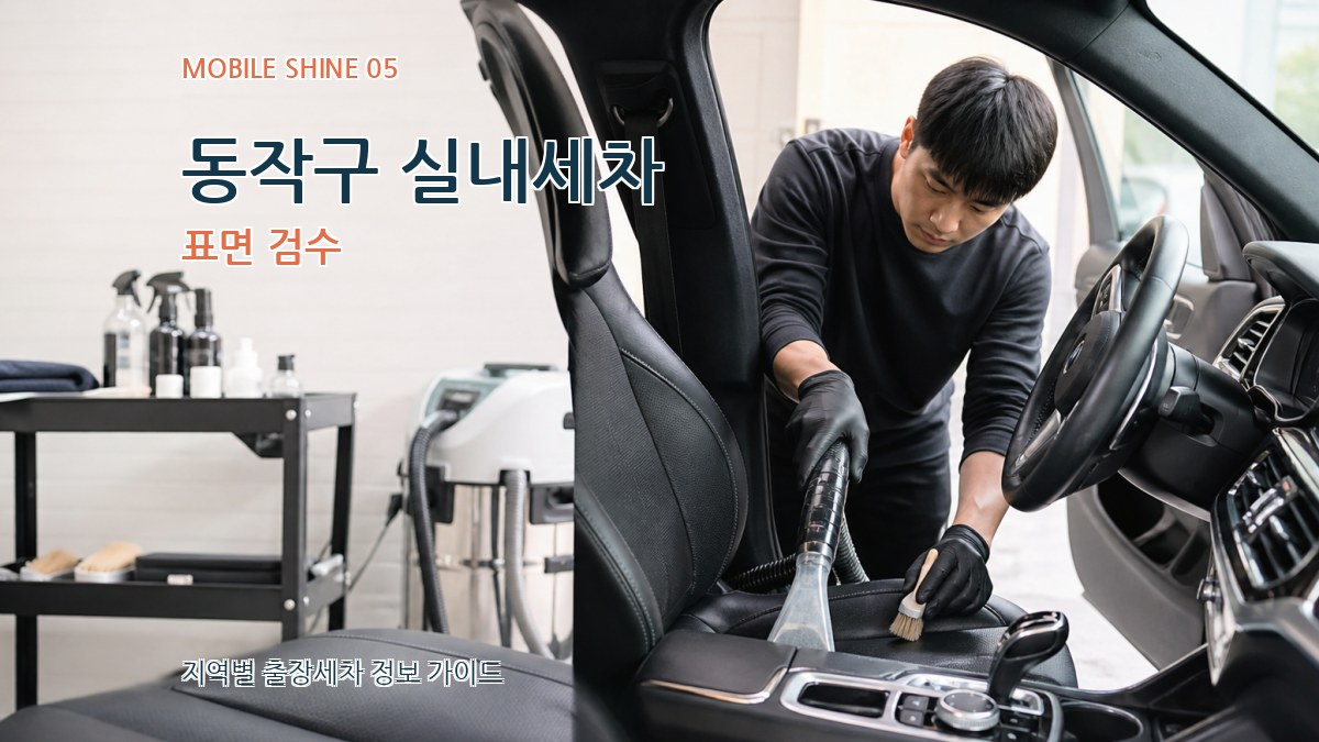 동작구 실내세차 표면 검수