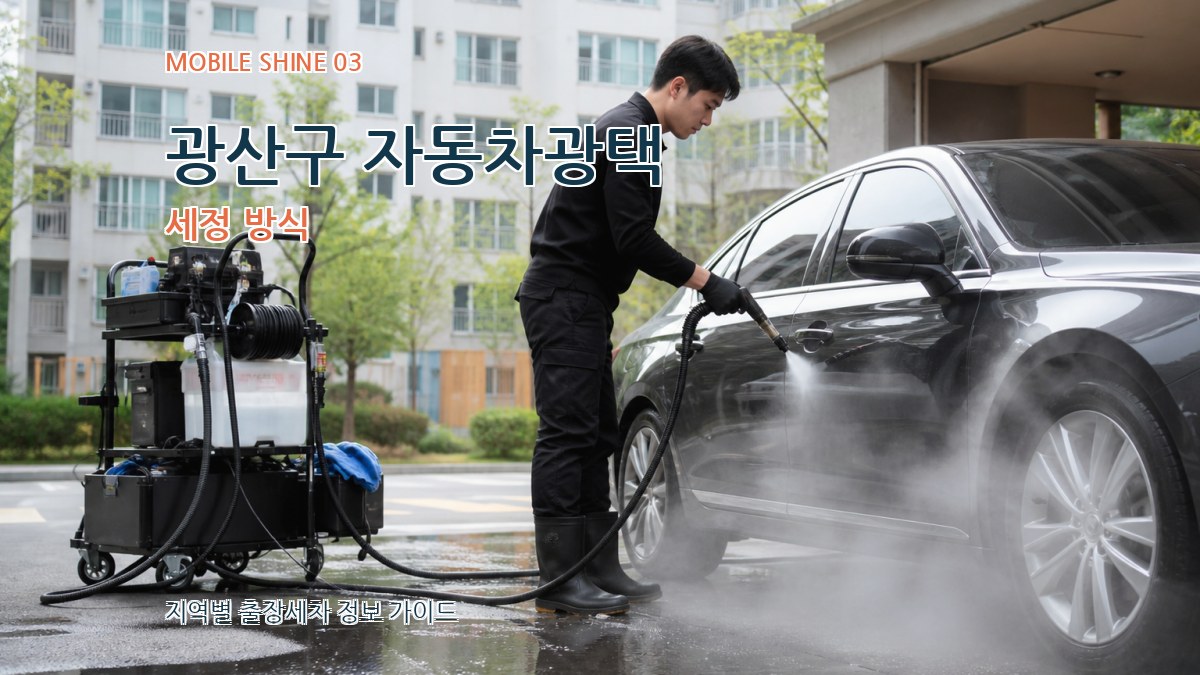 광산구 자동차광택 세정 방식