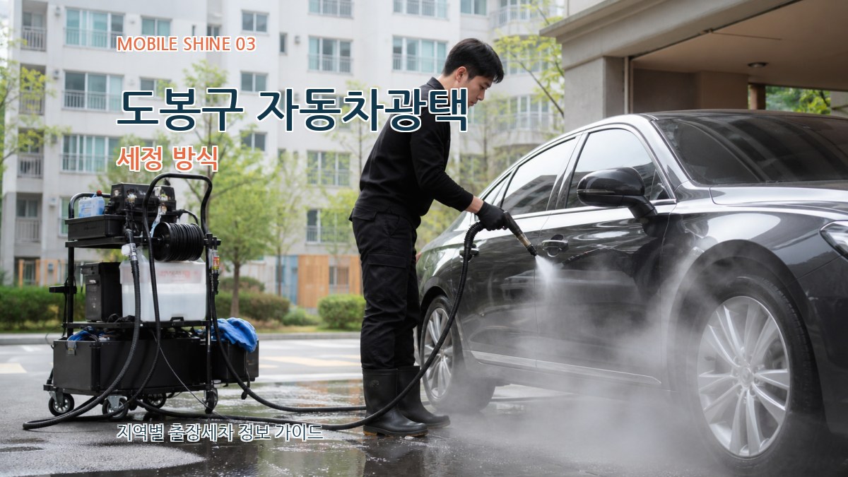 도봉구 자동차광택 세정 방식