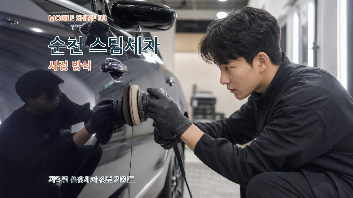 순천 스팀세차 세정 방식