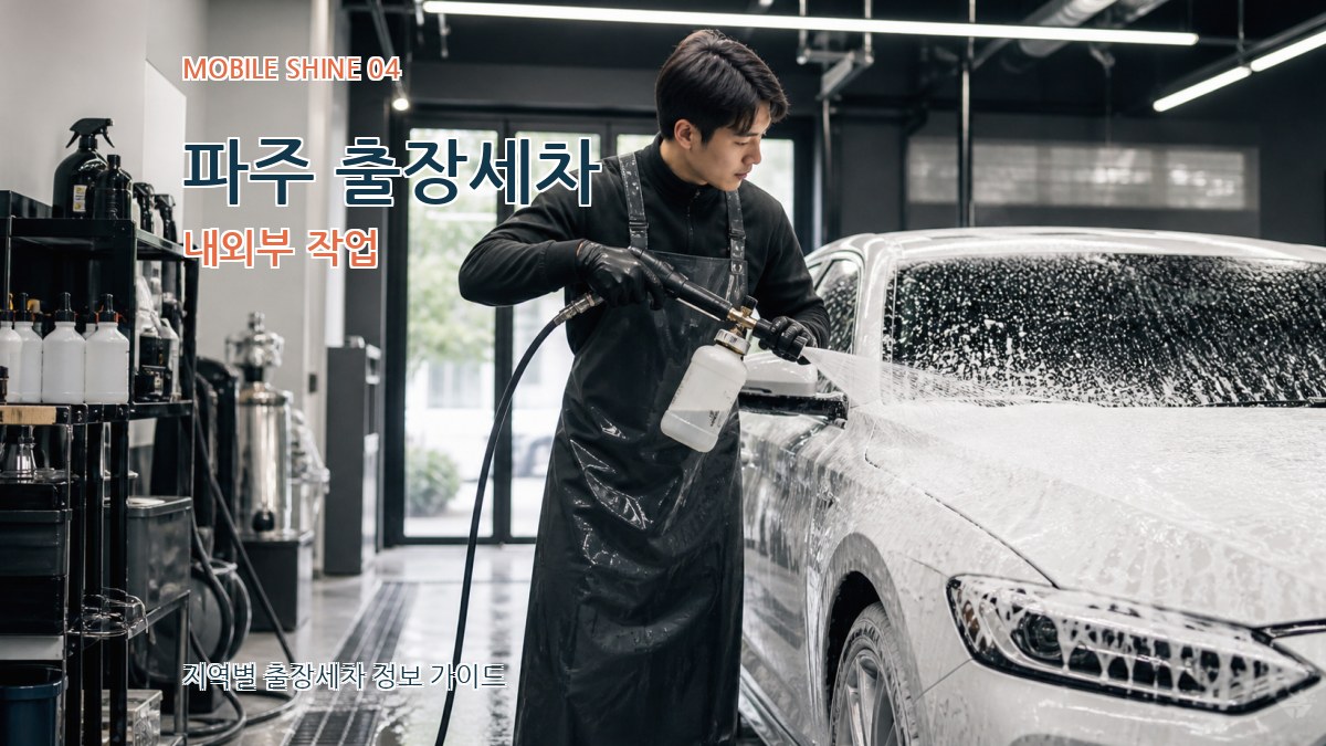 파주 출장세차 내외부 작업