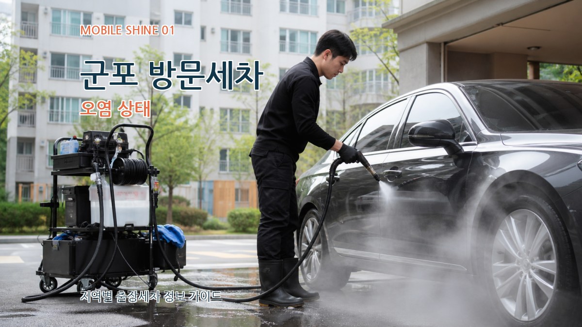 군포 방문세차 오염 상태