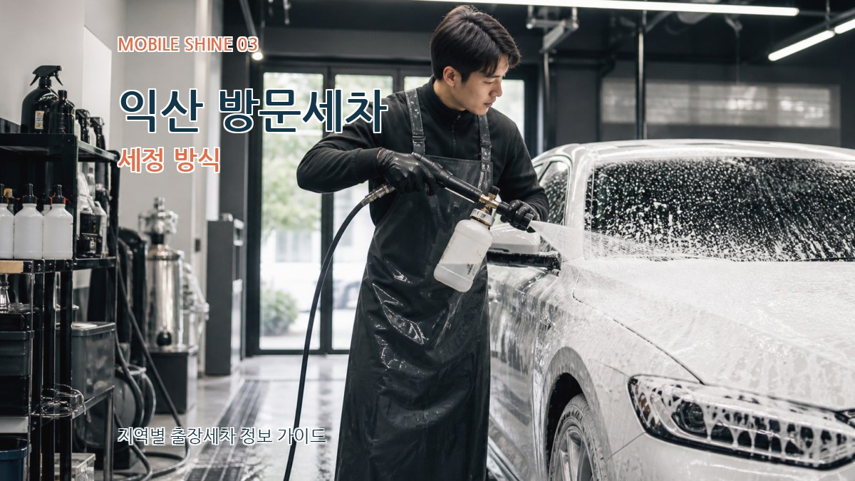 익산 방문세차 세정 방식