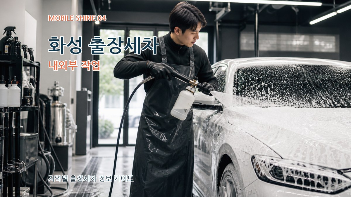 화성 출장세차 내외부 작업