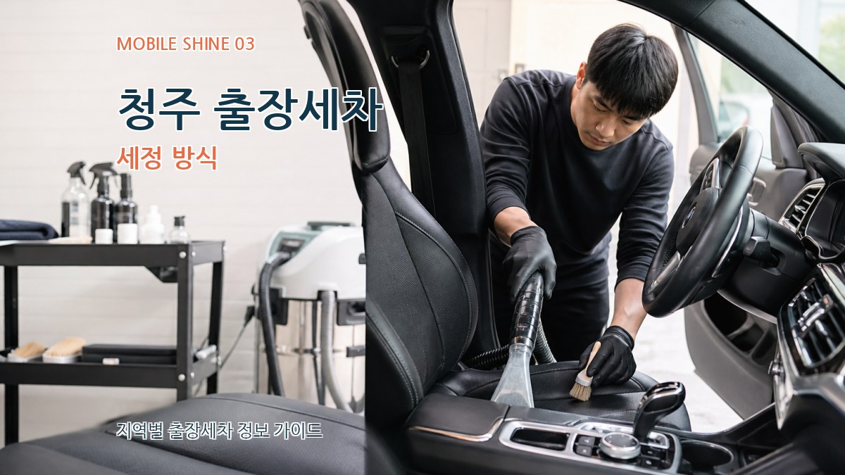 청주 출장세차 세정 방식