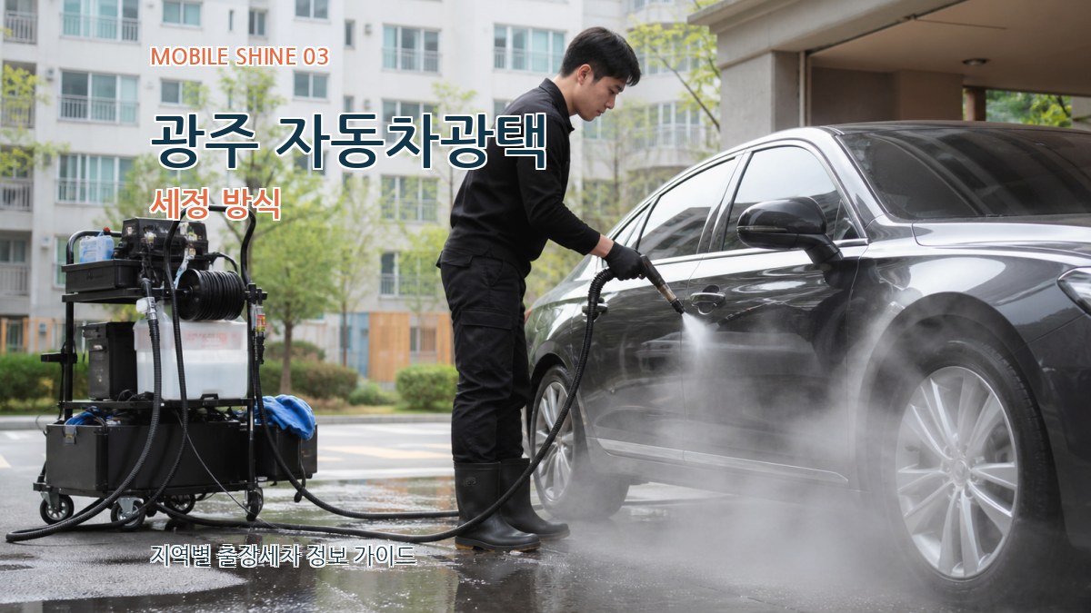 광주 자동차광택 세정 방식