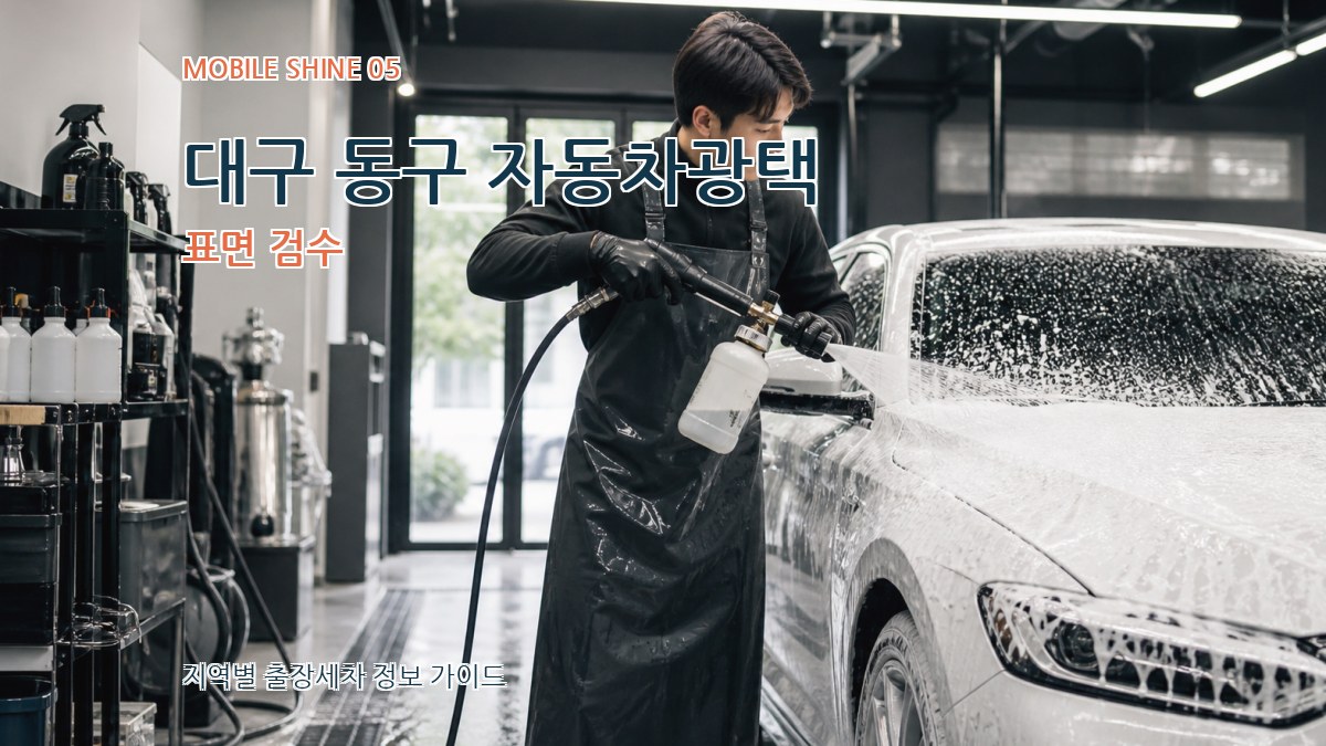 대구 동구 자동차광택 표면 검수