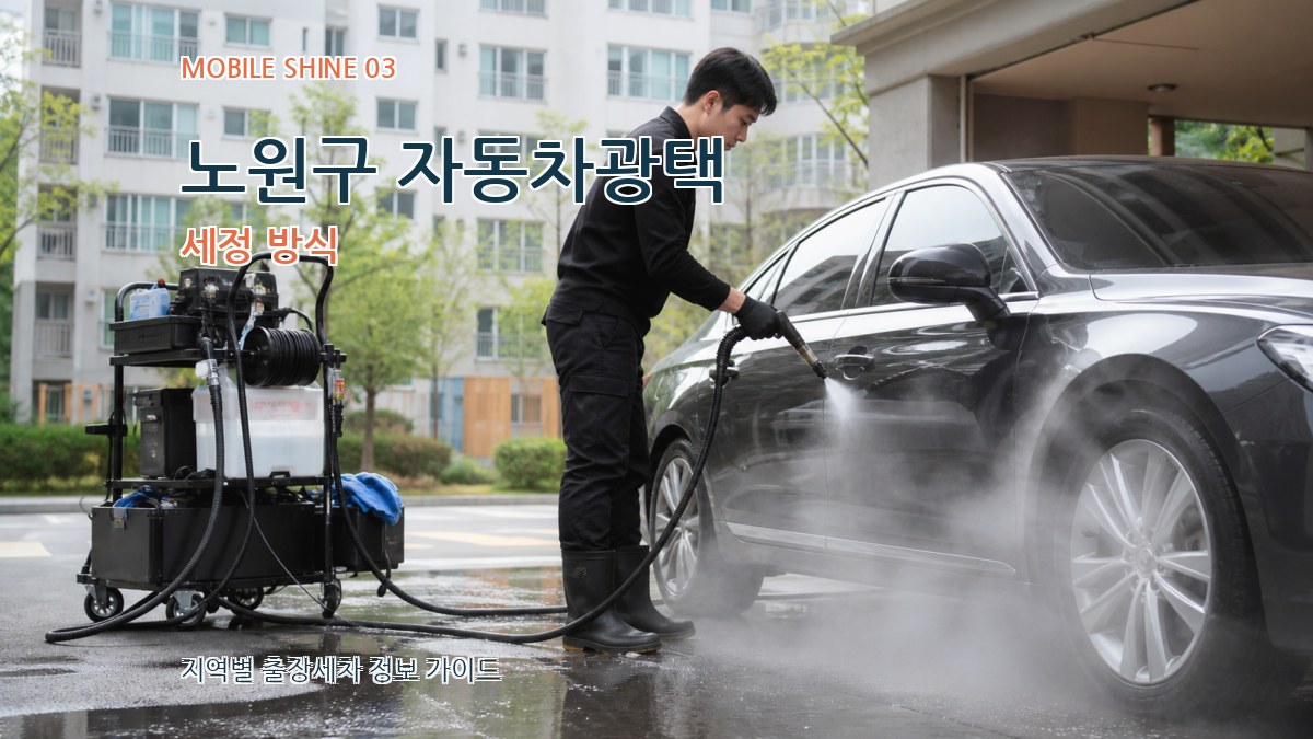 노원구 자동차광택 세정 방식