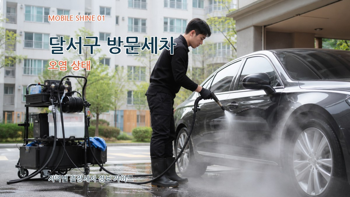 달서구 방문세차 오염 상태