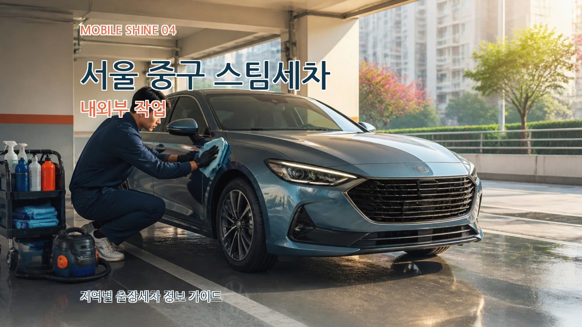 서울 중구 스팀세차 내외부 작업