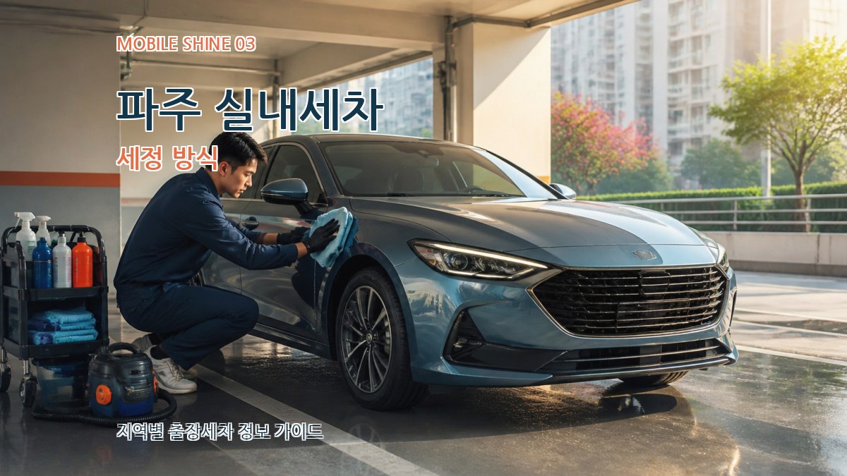 파주 실내세차 세정 방식