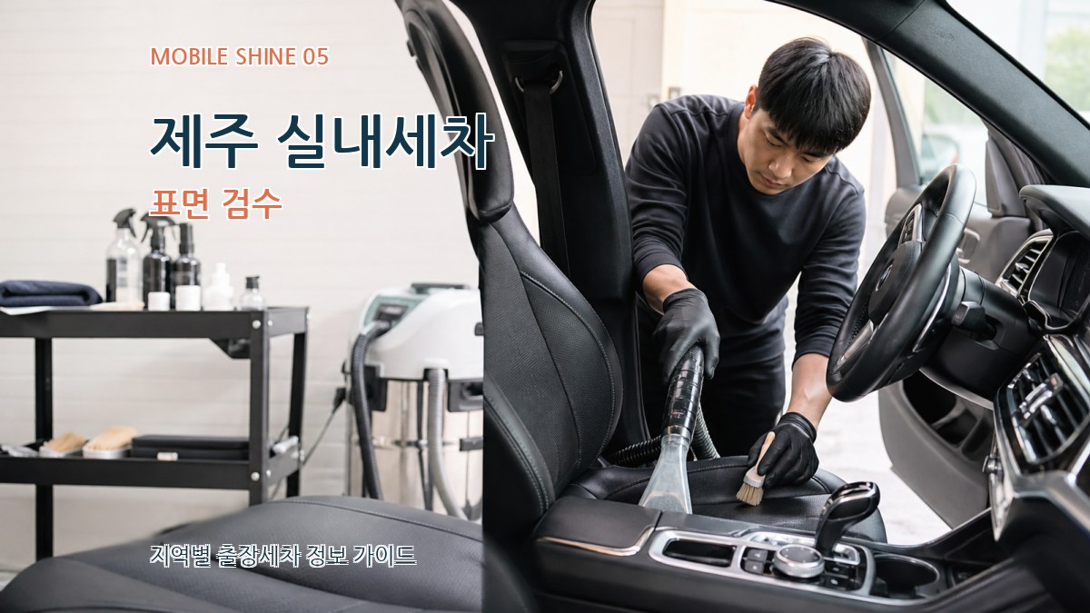 제주 실내세차 표면 검수