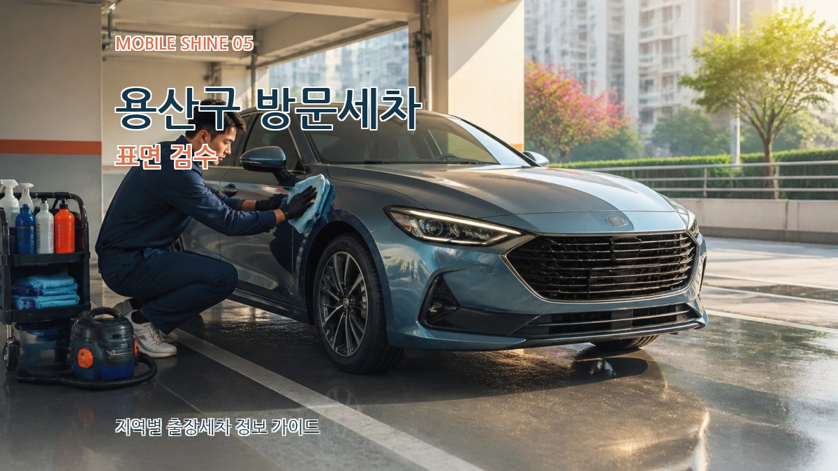 용산구 방문세차 표면 검수