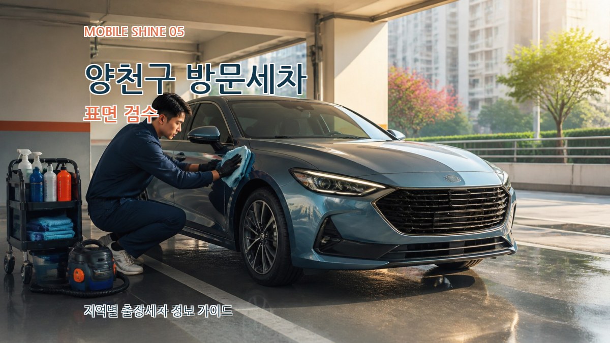 양천구 방문세차 표면 검수