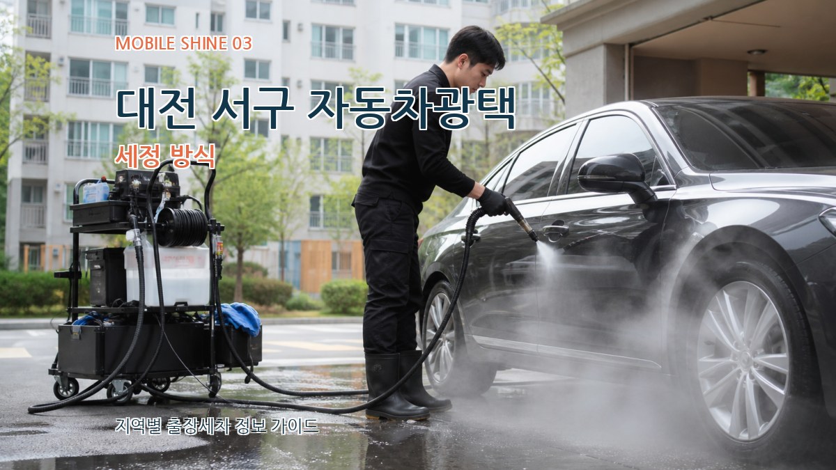 대전 서구 자동차광택 세정 방식