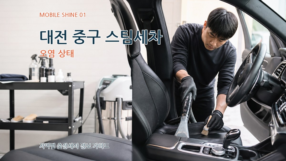 대전 중구 스팀세차