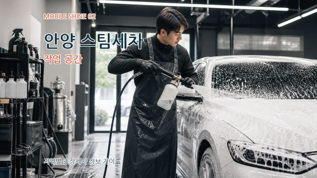 안양 스팀세차 작업 공간