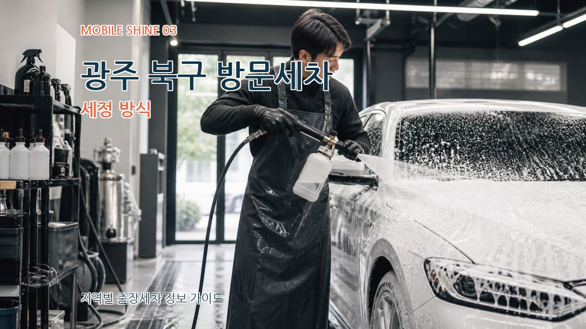 광주 북구 방문세차 세정 방식