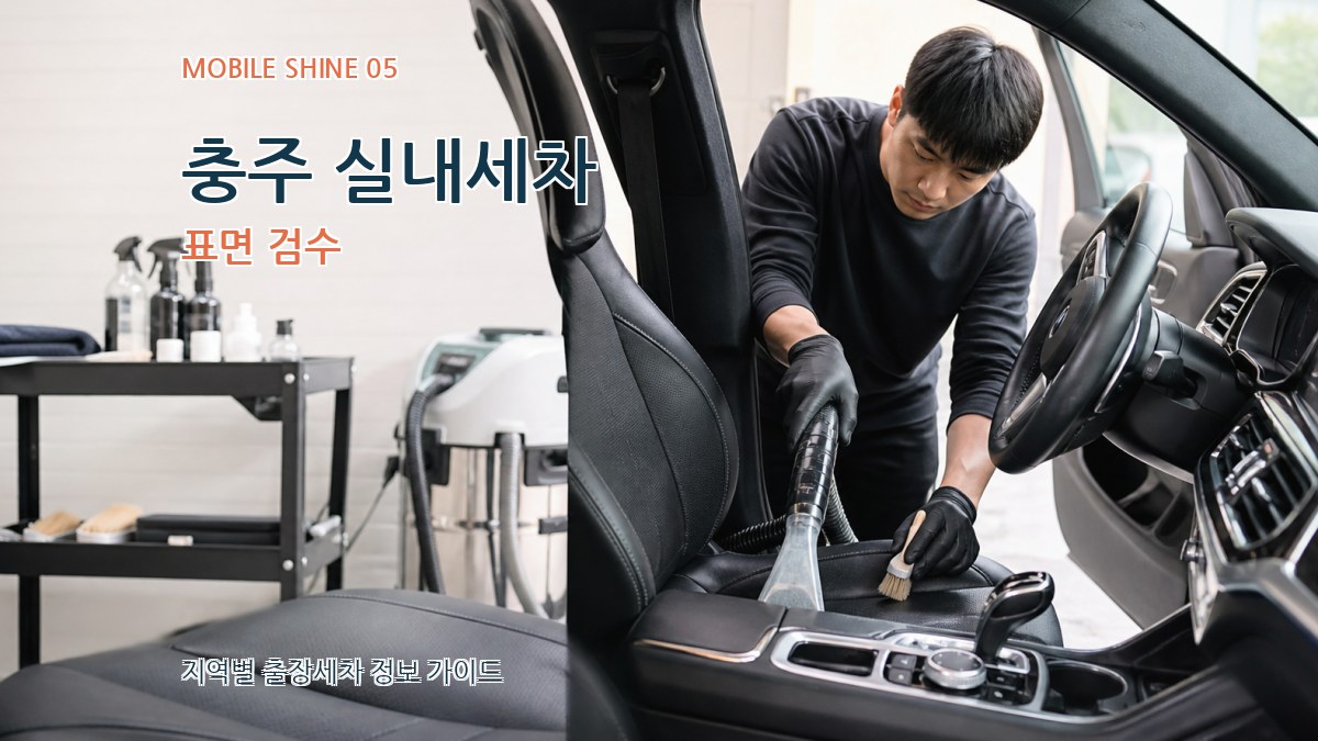 충주 실내세차 표면 검수