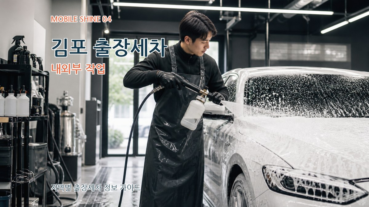 김포 출장세차 내외부 작업
