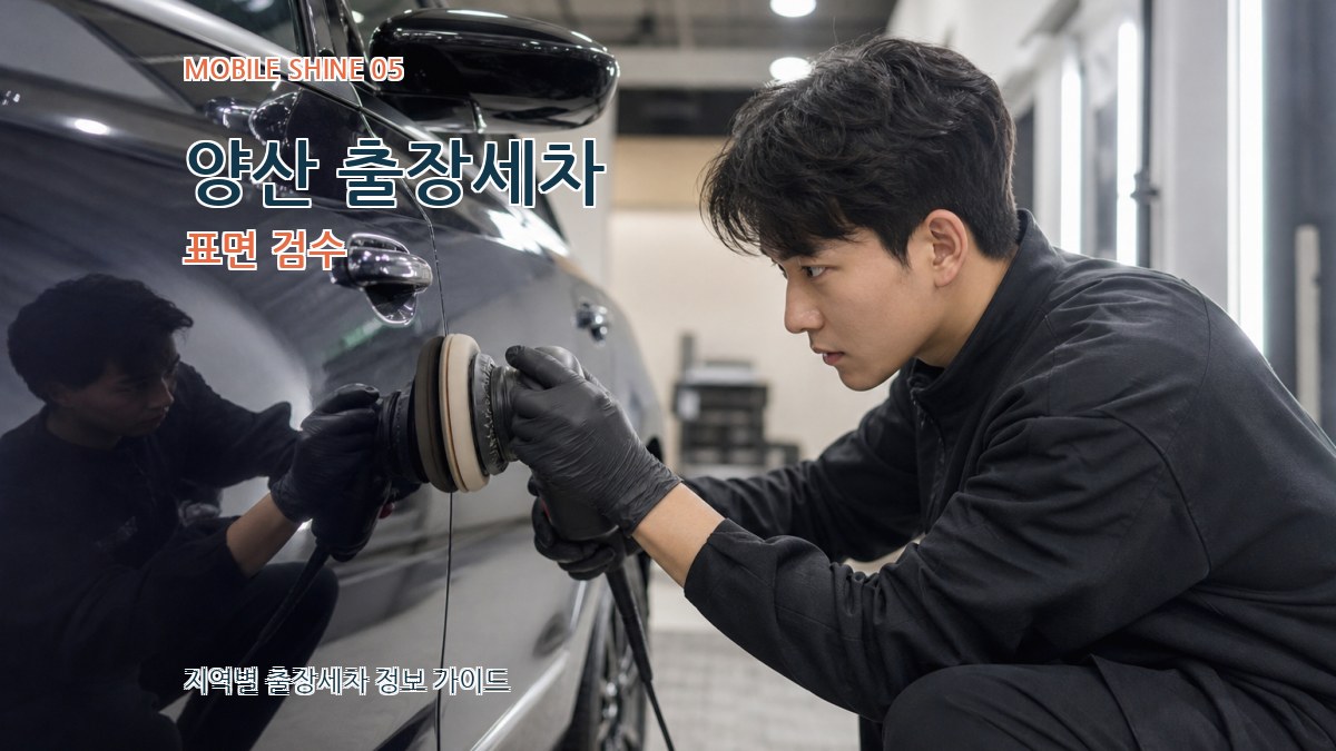 양산 출장세차 표면 검수