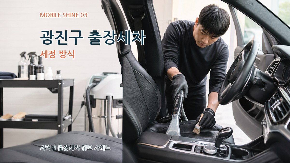 광진구 출장세차 세정 방식