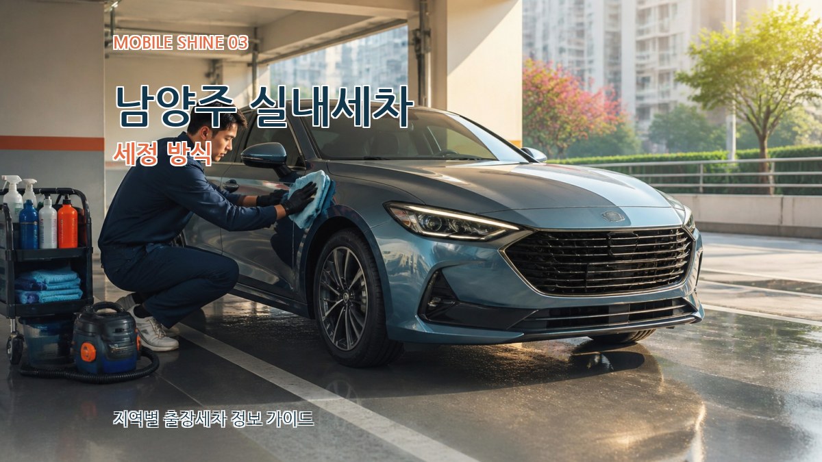 남양주 실내세차 세정 방식