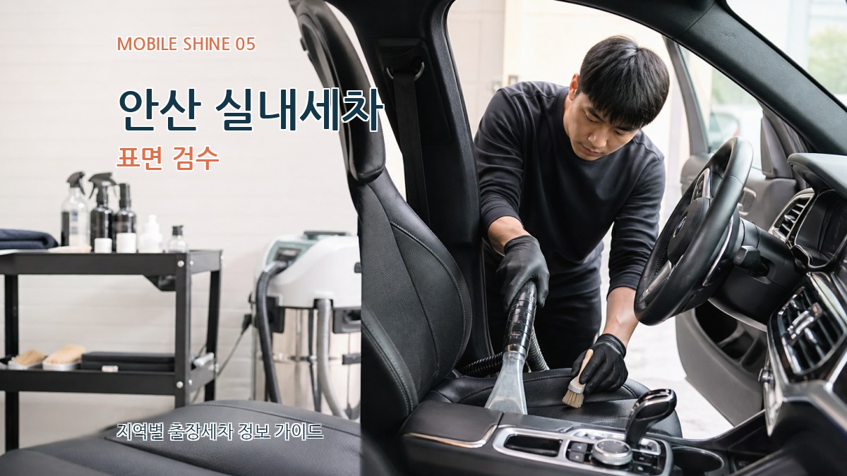 안산 실내세차 표면 검수