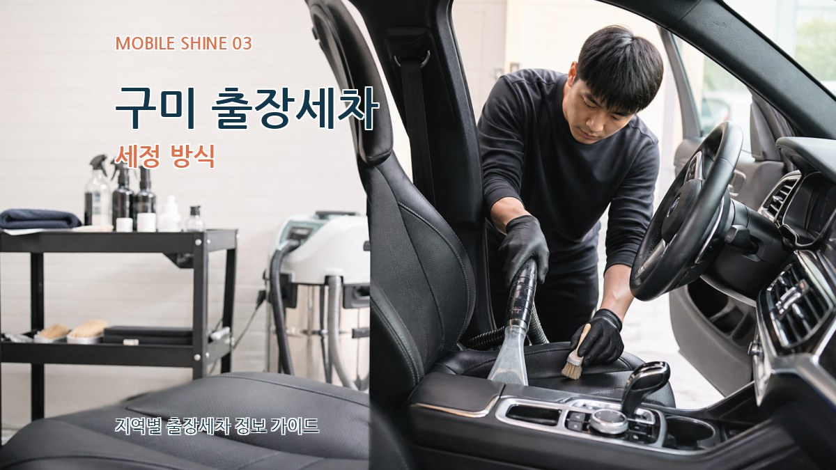 구미 출장세차 세정 방식