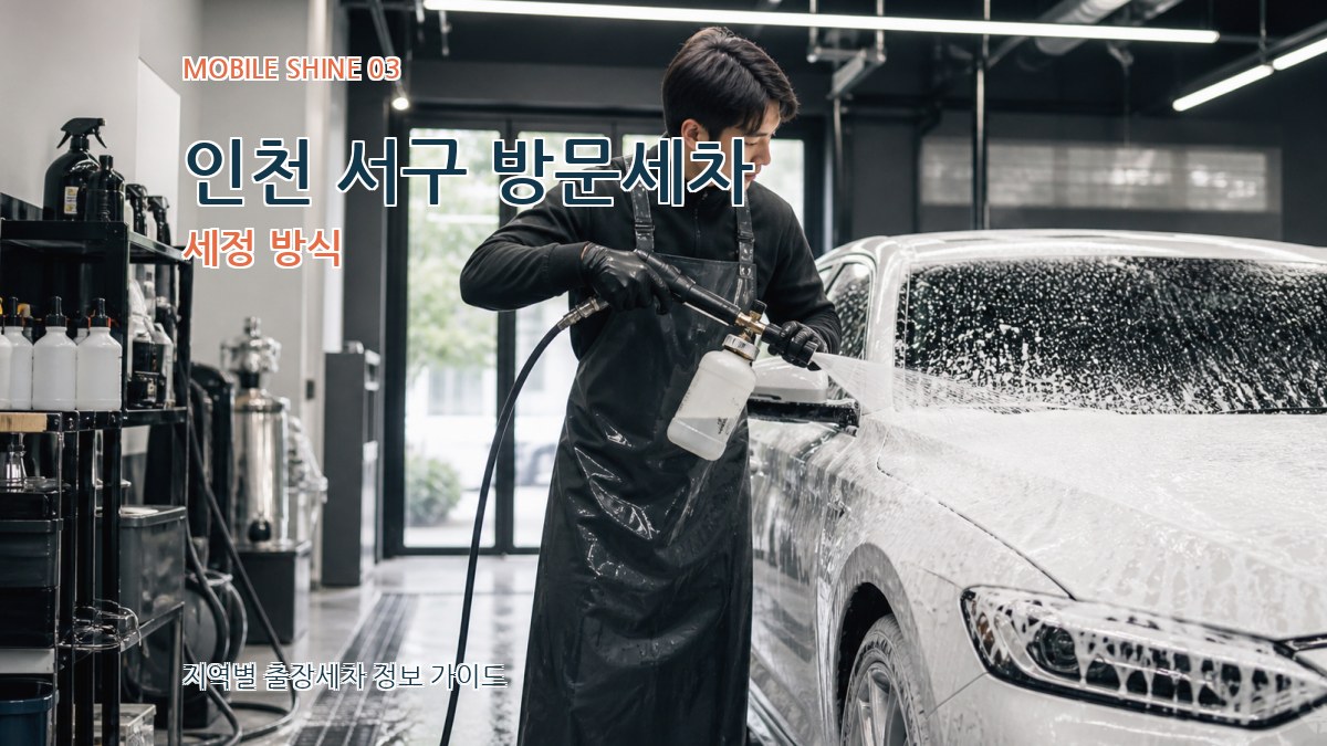 인천 서구 방문세차 세정 방식