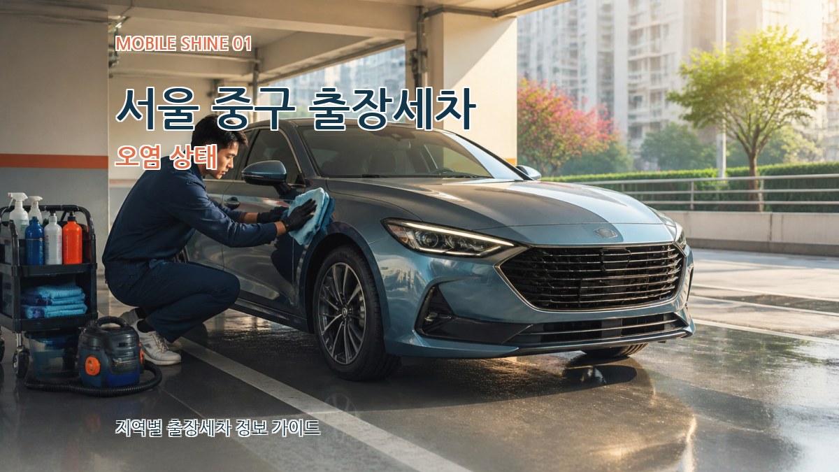 서울 중구 출장세차 오염 상태