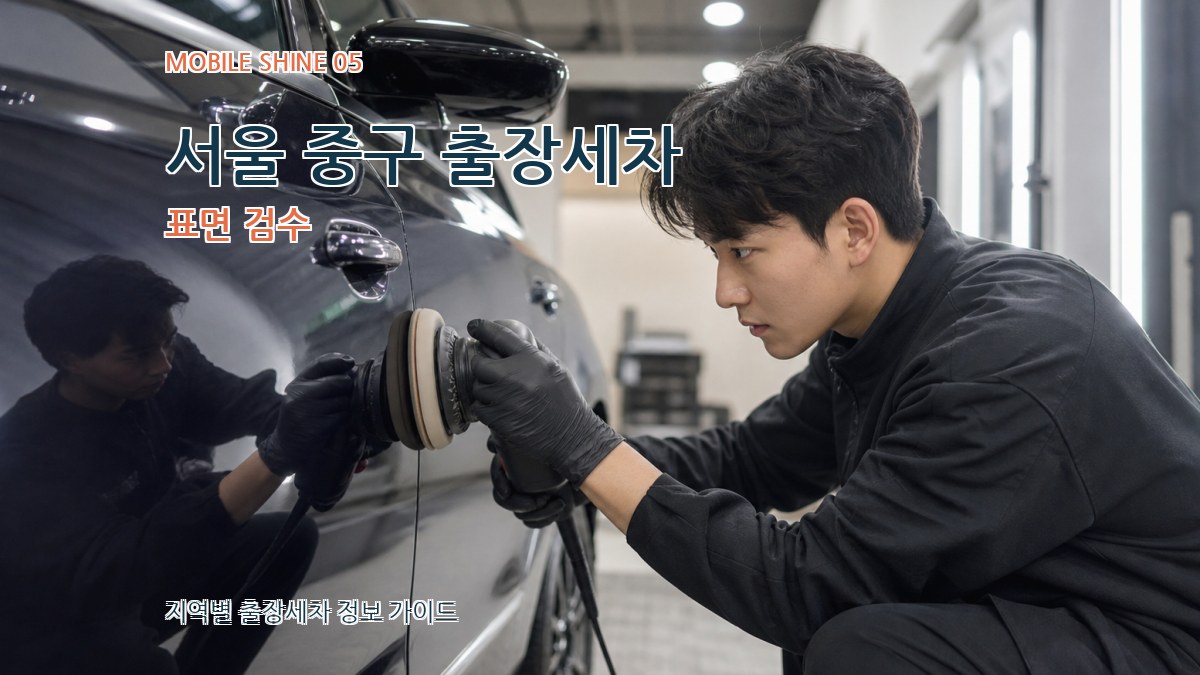 서울 중구 출장세차 표면 검수